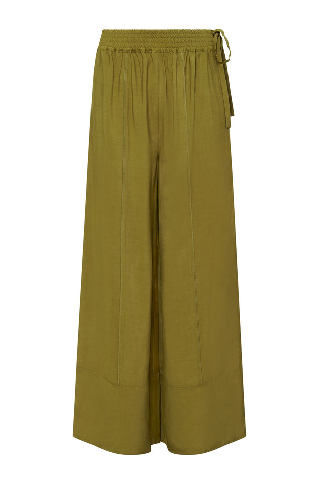 Marie Rayon Trousers Khaki