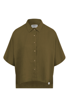 Kimono Linen Shirt Khaki