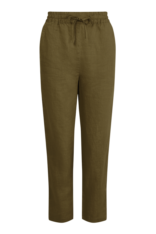 Rama Linen Trousers Khaki