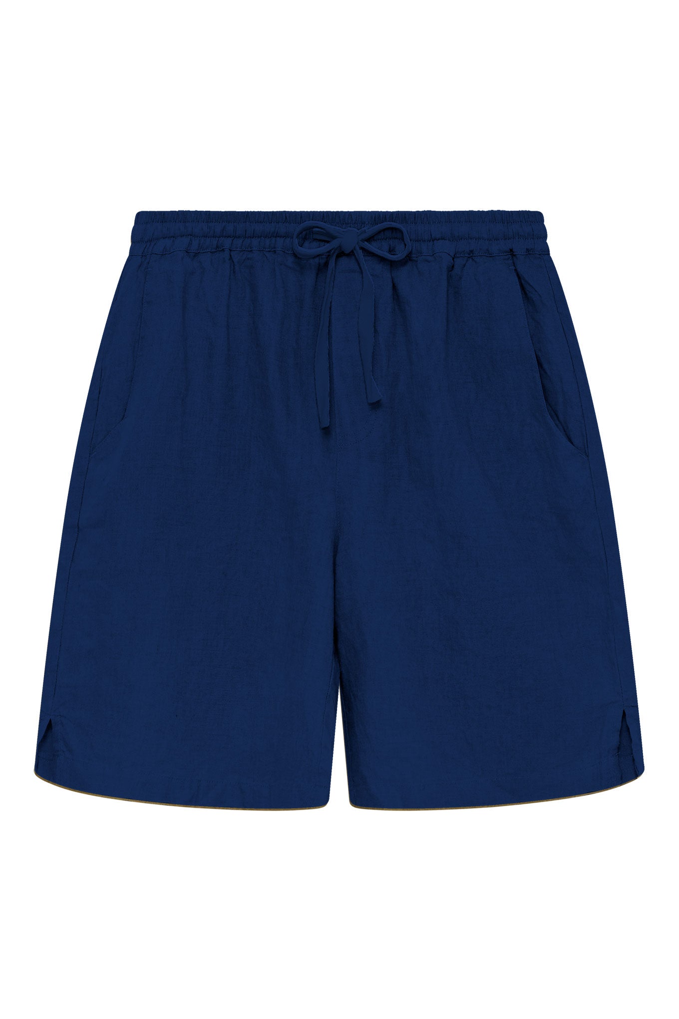 Jerry Linen Shorts Navy Blue