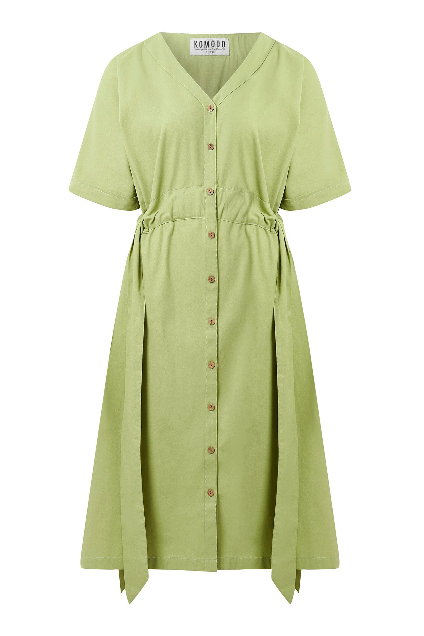 Dusk Organic Cotton Dress Sage