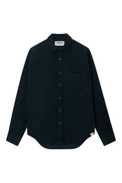 Abel Organic Corduroy Shirt Dark Marine