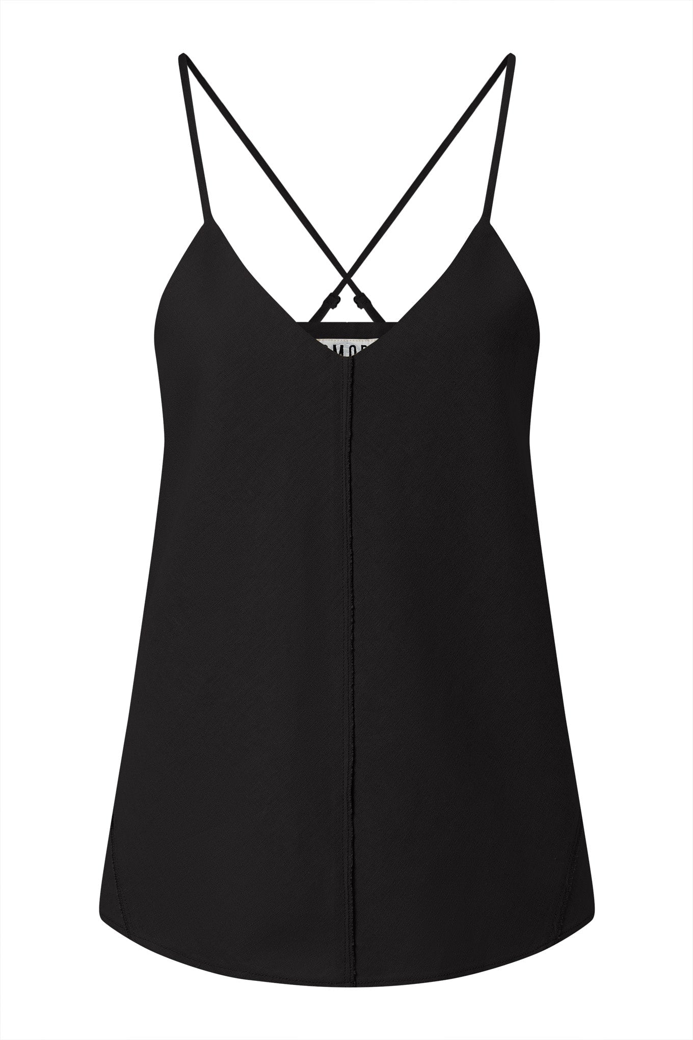 Fleur Organic Linen Cotton Camisole Black