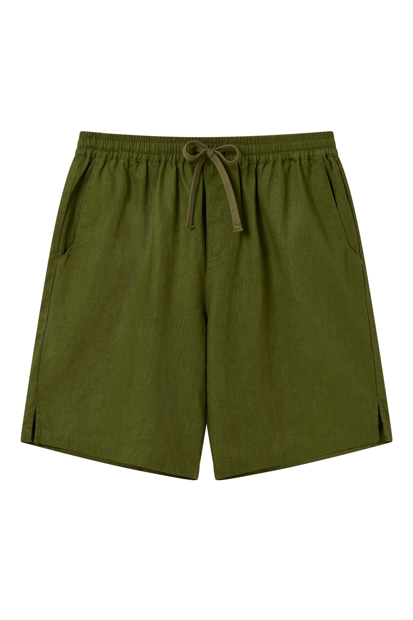 Jerry Linen/Cotton Shorts Khaki