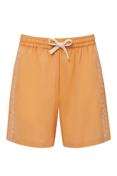 Leah Cotton Shorts Cantaloupe Orange