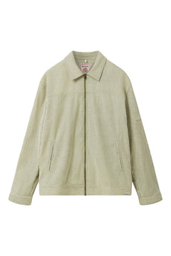 Myles Organic Cotton Jacket Green Stripe