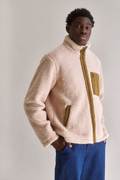 DREW Recycled PET Fleece Jacket- Sand