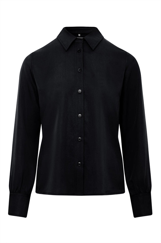 Kenji Tencel Shirt Black