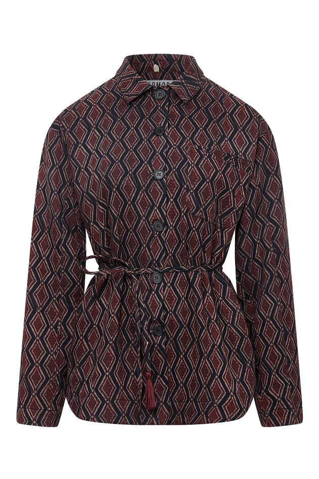 Gina Cotton Overshirt Batik Diamond