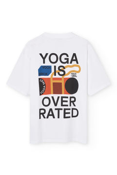 Yoga Is Overrated T-Paita Valkoinen