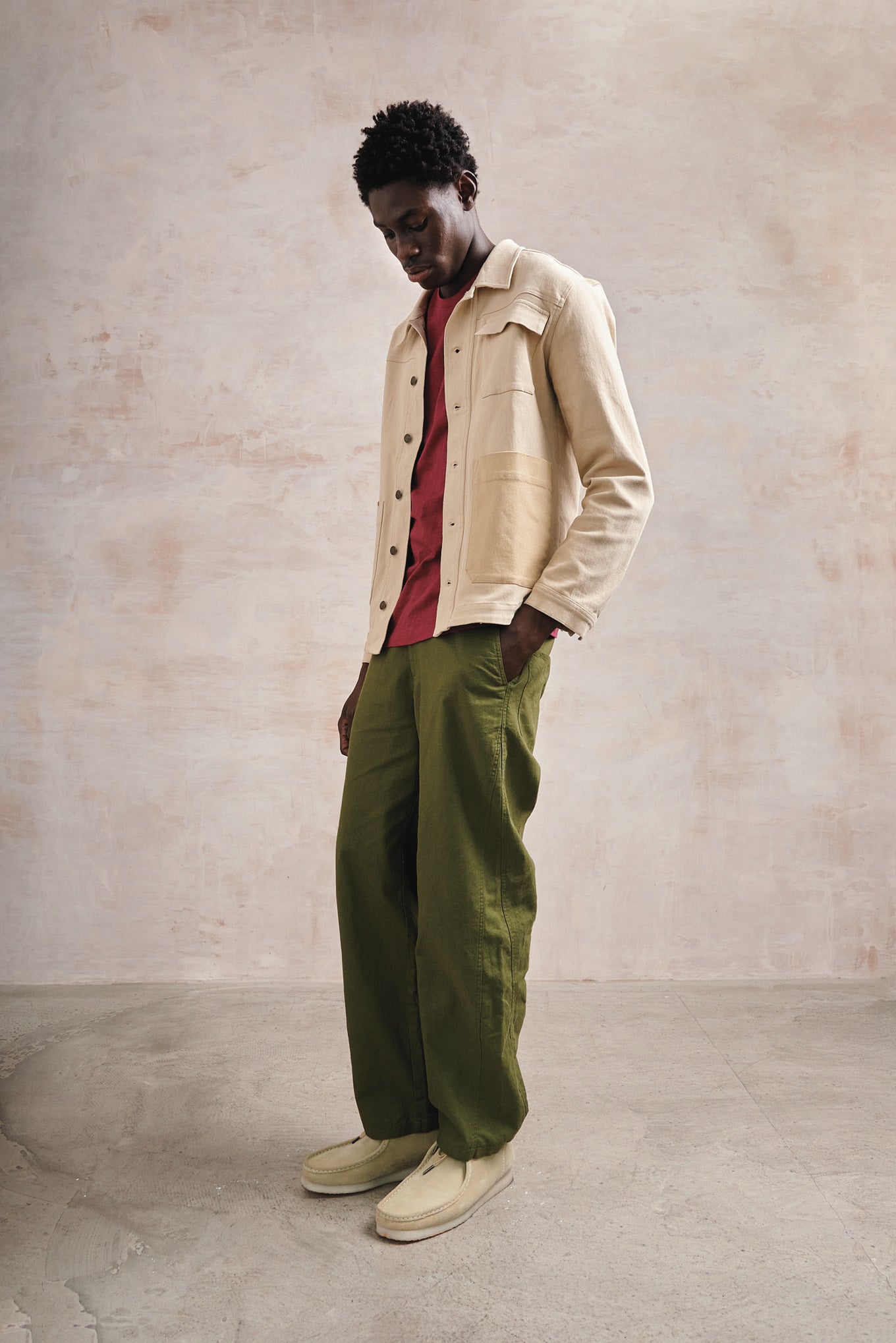 Makulu Linen/Cotton Trousers Khaki