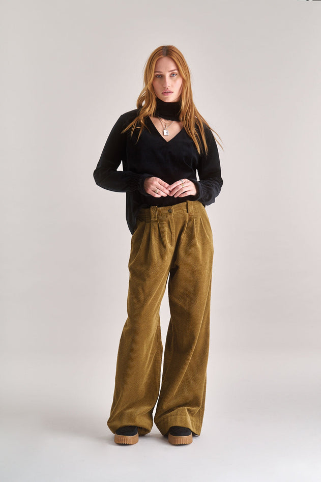 Alice Velvet Top Black