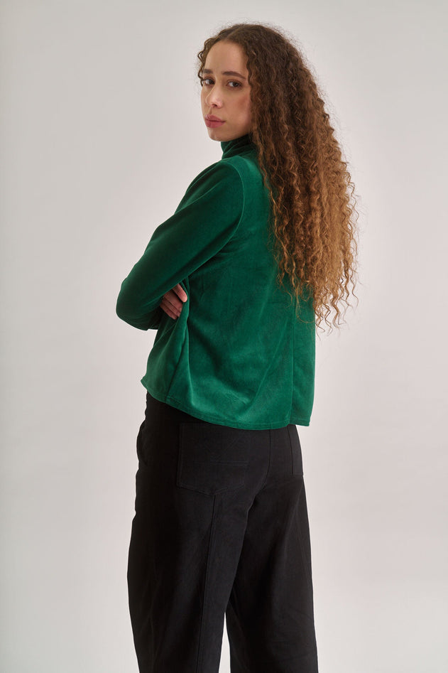 ALICE Velvet Top - Green