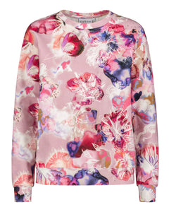 Casual Chic Print Shirt Coral Reef Rose