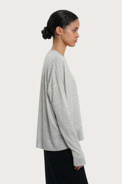 Cecile Knitted Sweater Grey Melange - IVALO.COM