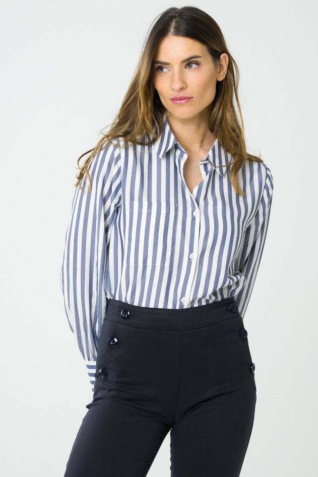 Kauri Shirt Striped Blue