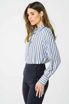 Kauri Button-up Shirt Striped Blue