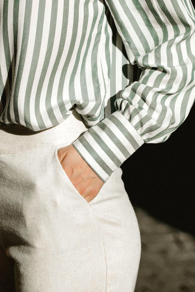Kauri Shirt Striped Green