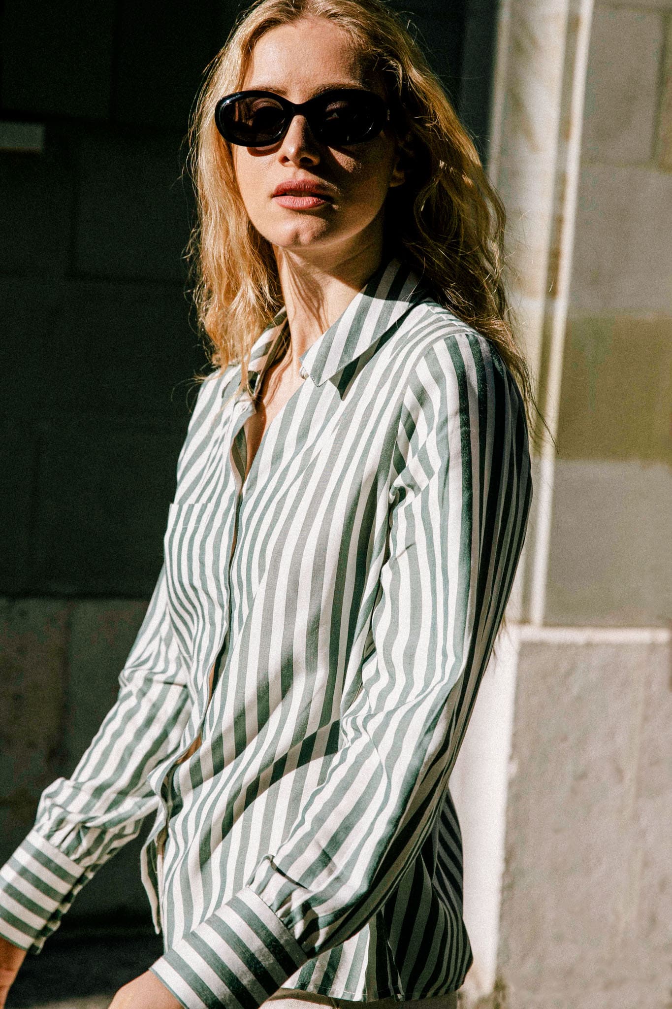 Kauri Shirt Striped Green