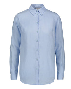 Chloe Linen Shirt Sky Blue