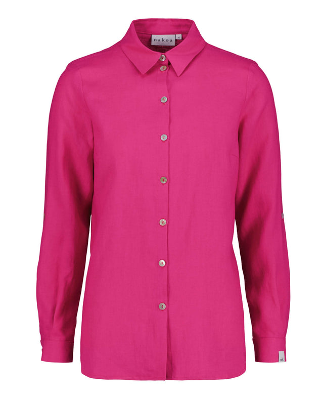 Chloe Linen Shirt Candy Pink