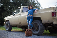 Leather Backpack Mod 103 Heritage Brown