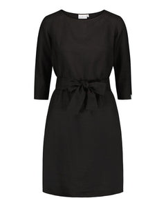 Classic Linen Dress Black