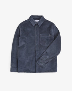 Cord Casual Shirt Stone Blue