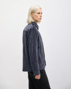 Cord Casual Shirt Stone Blue