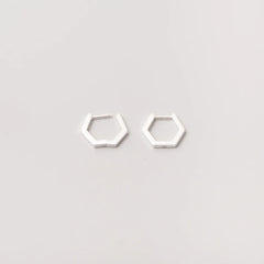 Hexagon Huggie Earring