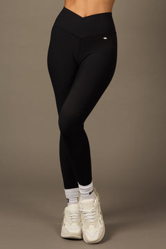 Crossed Daily Legging Black