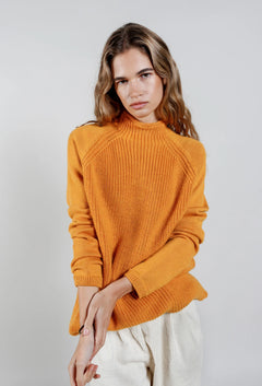 Katty Fine Merino Wool Jumper Mustard