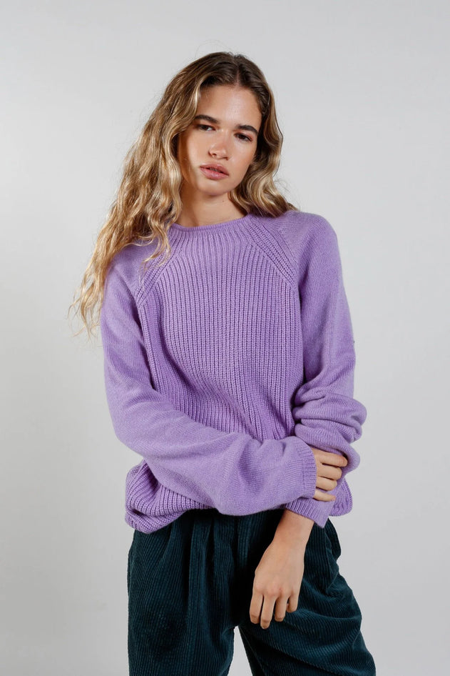 Katty Fine Merino Wool Jumper Lavender