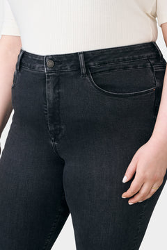 Sun Up Skinny Plus Size Jeans Black Denim