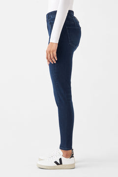 Sun Up Skinny Design Details Jeans Dark Blue