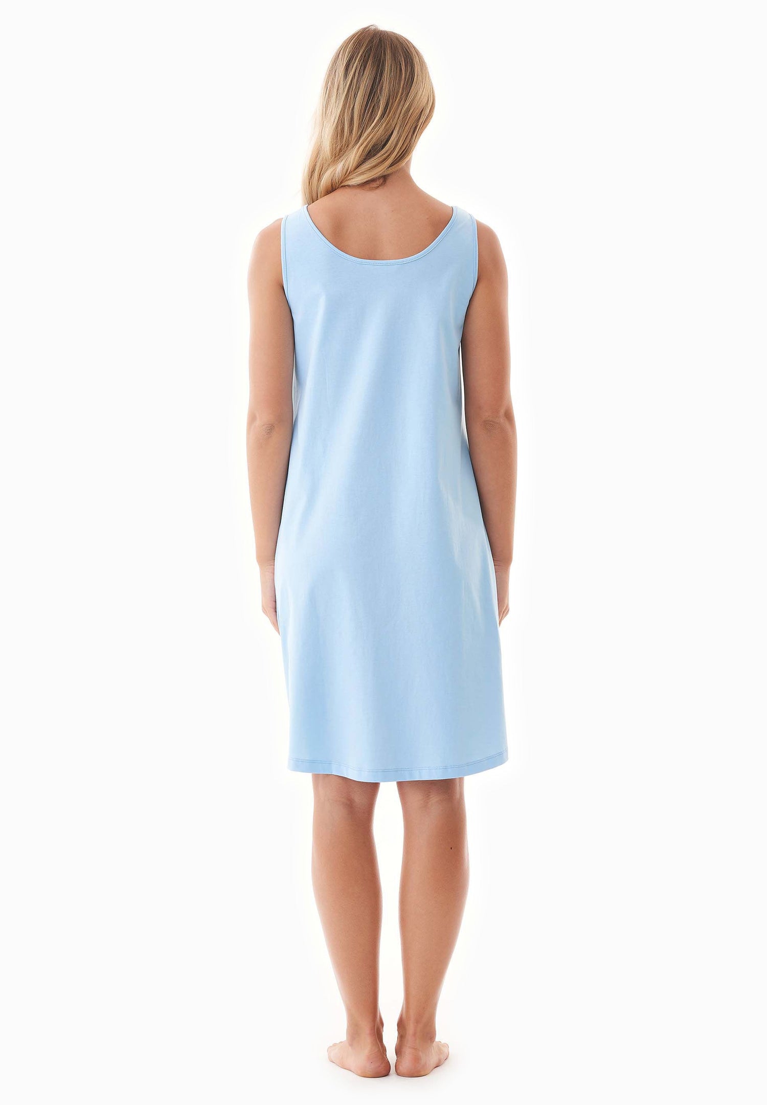 Dennis Sleeveless Nightdress Light Blue