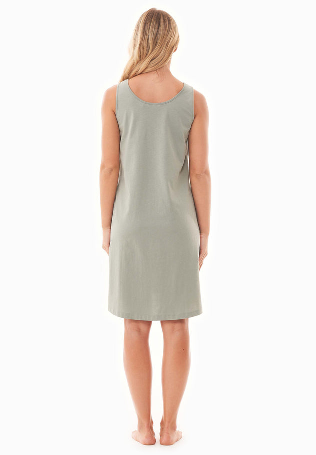 Dennis Sleeveless Nightdress Sage Green