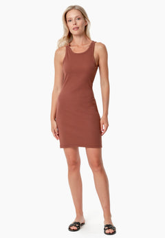 Derren Dress Coffee Brown