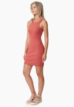 Derren Dress Red Wood