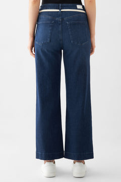 Dew Cropped Jeans Dark Denim