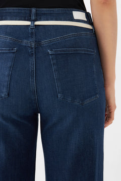 Dew Cropped Jeans Dark Denim