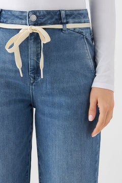 Dew Cropped Jeans Medium Blue Denim