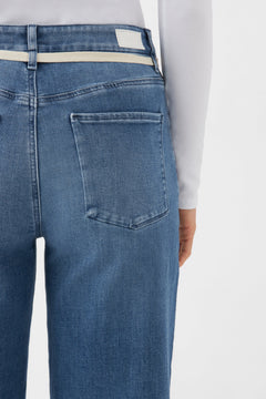 Dew Cropped Jeans Medium Blue Denim