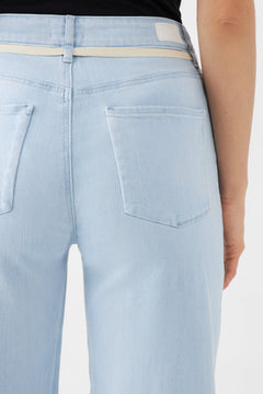 Dew Flared Soft Jeans French Pocket Light Blue