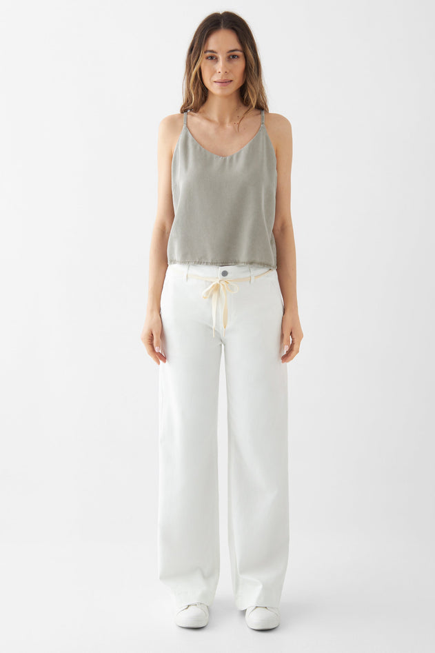 Dew Flared Pants White