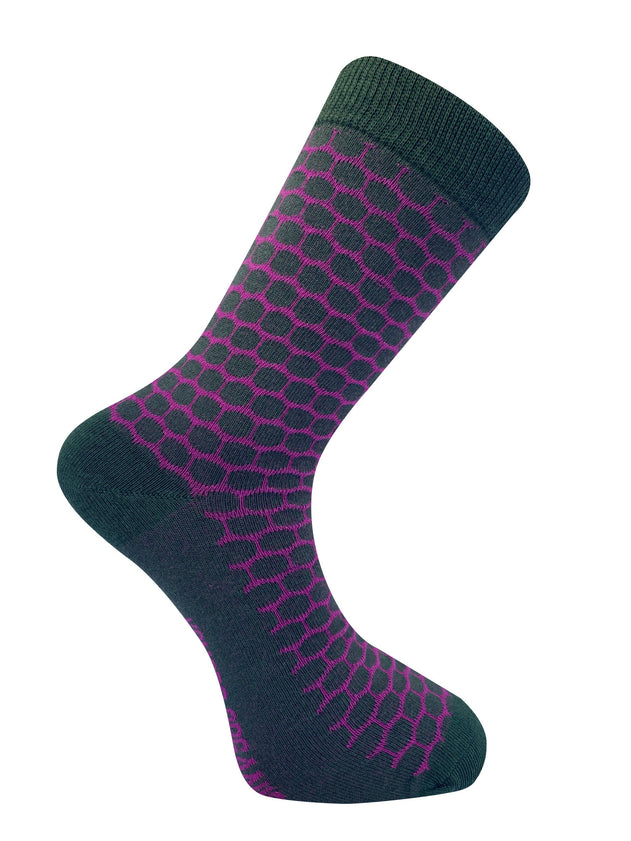 Dots GOTS Organic Cotton Socks Purple