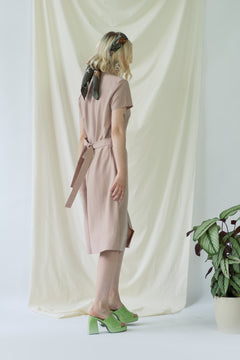 Melanie Dress Short Sleeves Rose