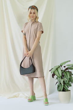 Melanie Dress Short Sleeves Rose