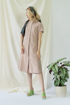 Melanie Dress Short Sleeves Rose