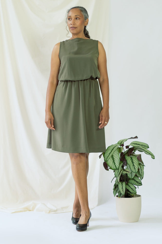 Bella Dress Olive Green